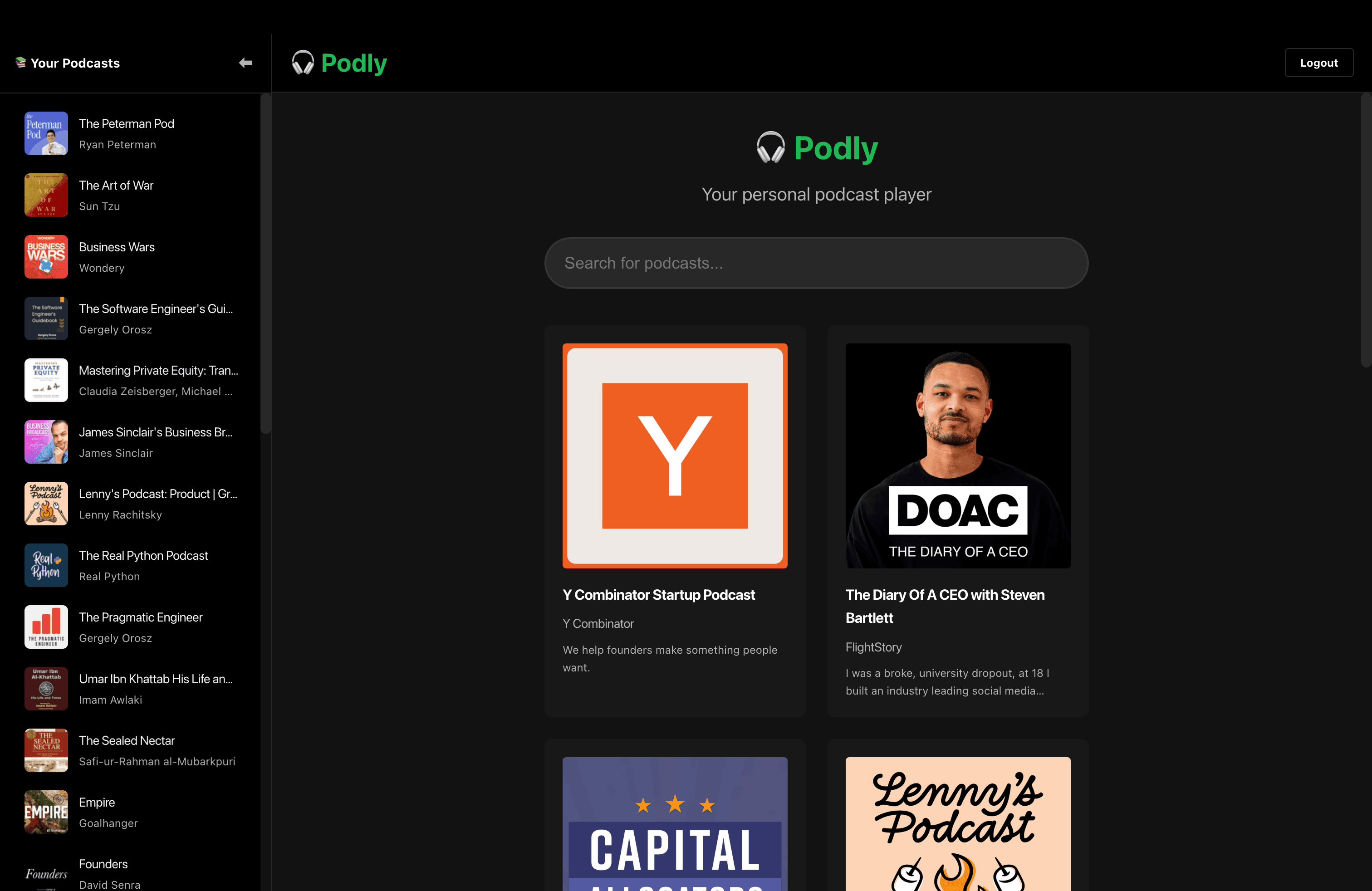 Search interface